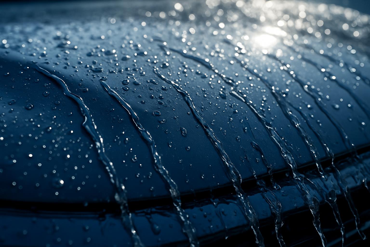 Car wheel being foamed and washed up close